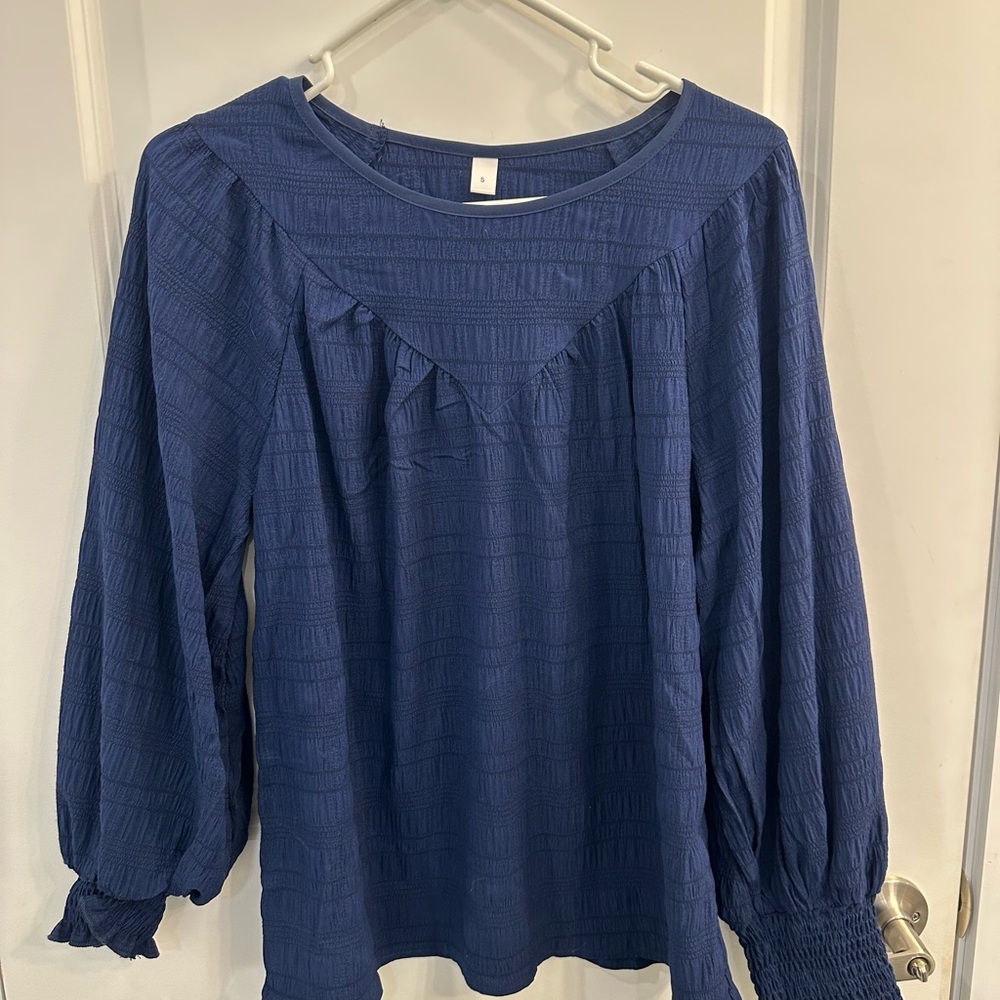 Elegant Blue Women's Top